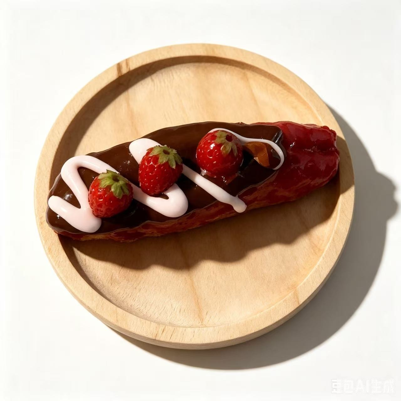 Triple Strawberry Chocolate Eclair