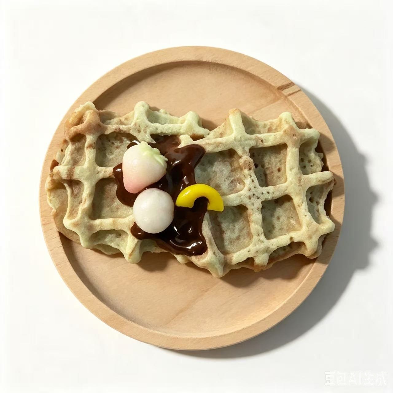 Matcha Waffle Mochi Stack