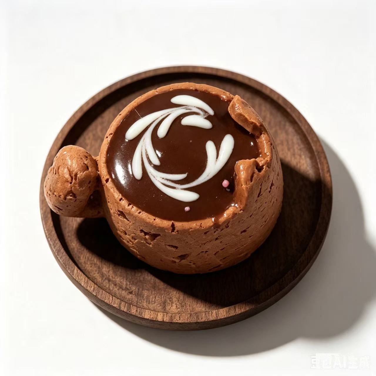 Latte Art Chocolate Mug Cake