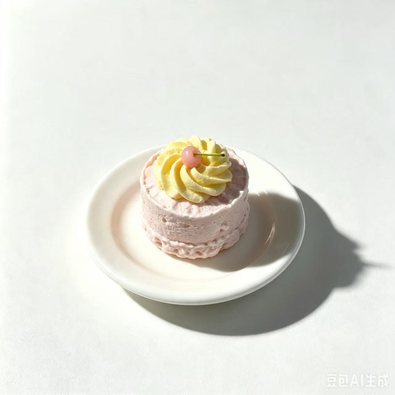 Pink Cherry Swirl Mousse Cup